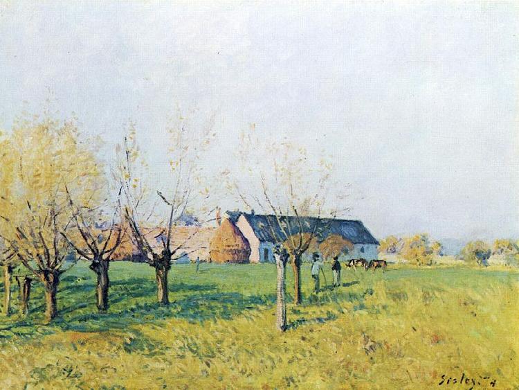 Alfred Sisley Bauernhof zum Hollenkaff Spain oil painting art